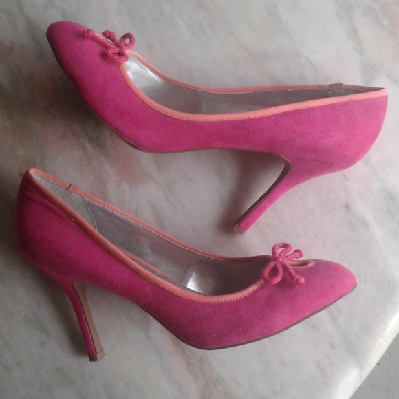 Anne Taylor LOFT pink heels - Picture 2 of 4